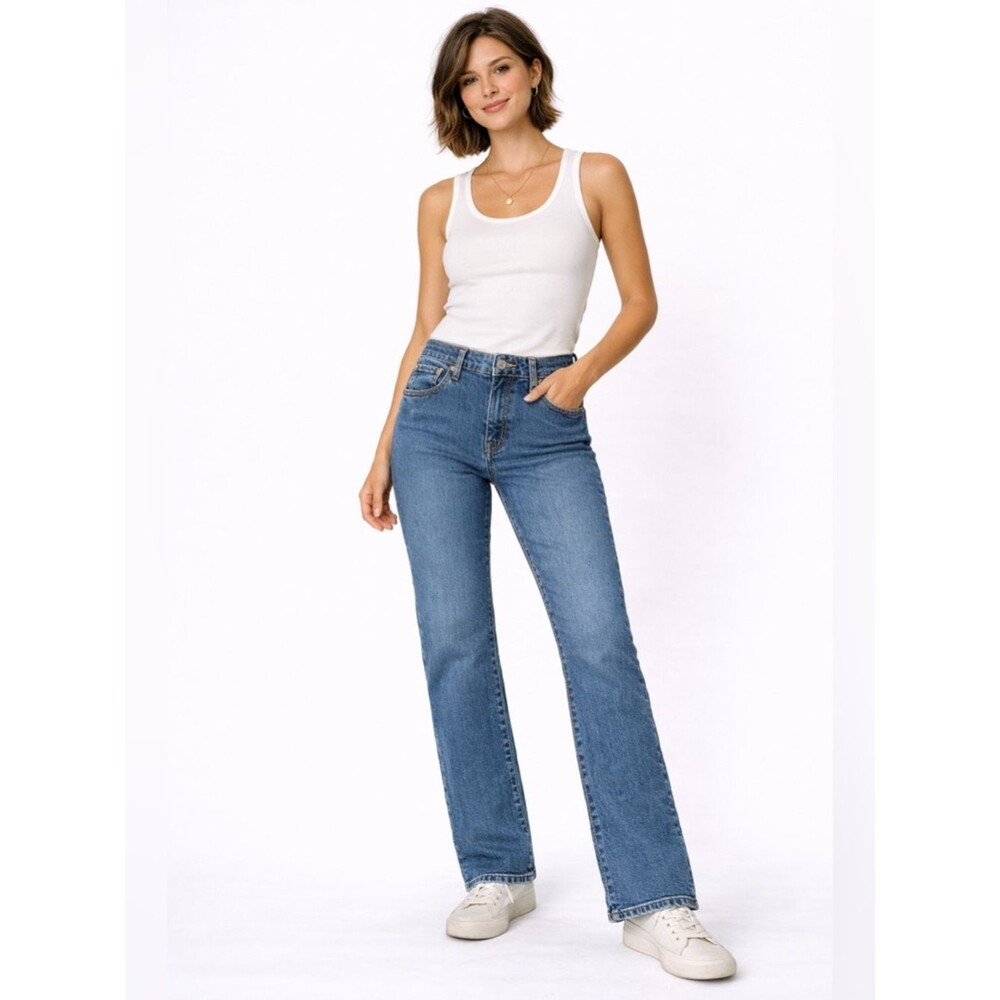 Levi’s Classic Relaxed Bootcut Jeans Mid Rise Stretch Denim Blue Western 10